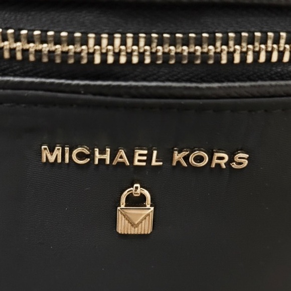 Michael Kors Black Belt Bag with Gold Accents - Picture 5 of 5